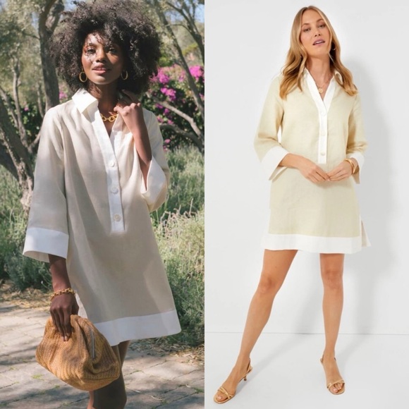 Tuckernuck Collier Linen Button Front Mini Dress - Picture 7 of 7